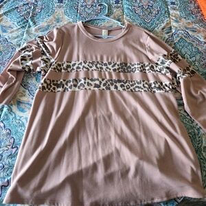 Leopard Stripe Tunic